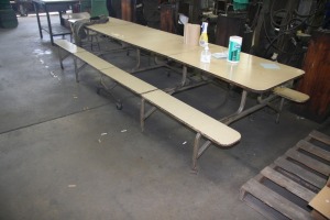 29-1/2" X 144" FOLDING CAFETERIA STYLE TABLE