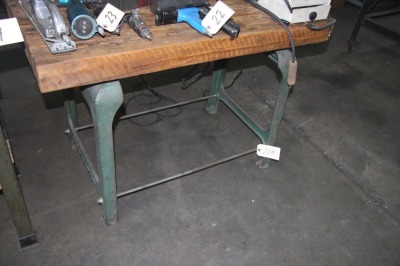 23" X 46" TABLE WITH BENCHMASTER CAST LEGS