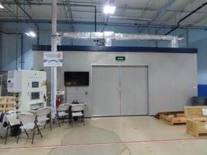 AUTOMATED DYNAMICS AUTOMATED FIBER PLACEMENT SYSTEM WITH KAWASAKI MDL. ZZX130LD 6 AXIS CNC ROBOT