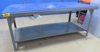 [2] 42" X 84" STEEL TABLE (NO CONTENTS)