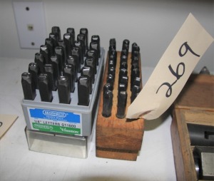 LOT OF LETTER PUNCHES