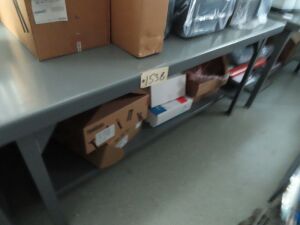 36" X 72" STEEL WORKING TABLE (NO CONTENTS) [DELAYED DELIVERY]